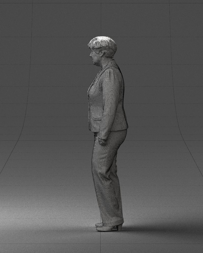 Lady pant suit 0499 3D model_11