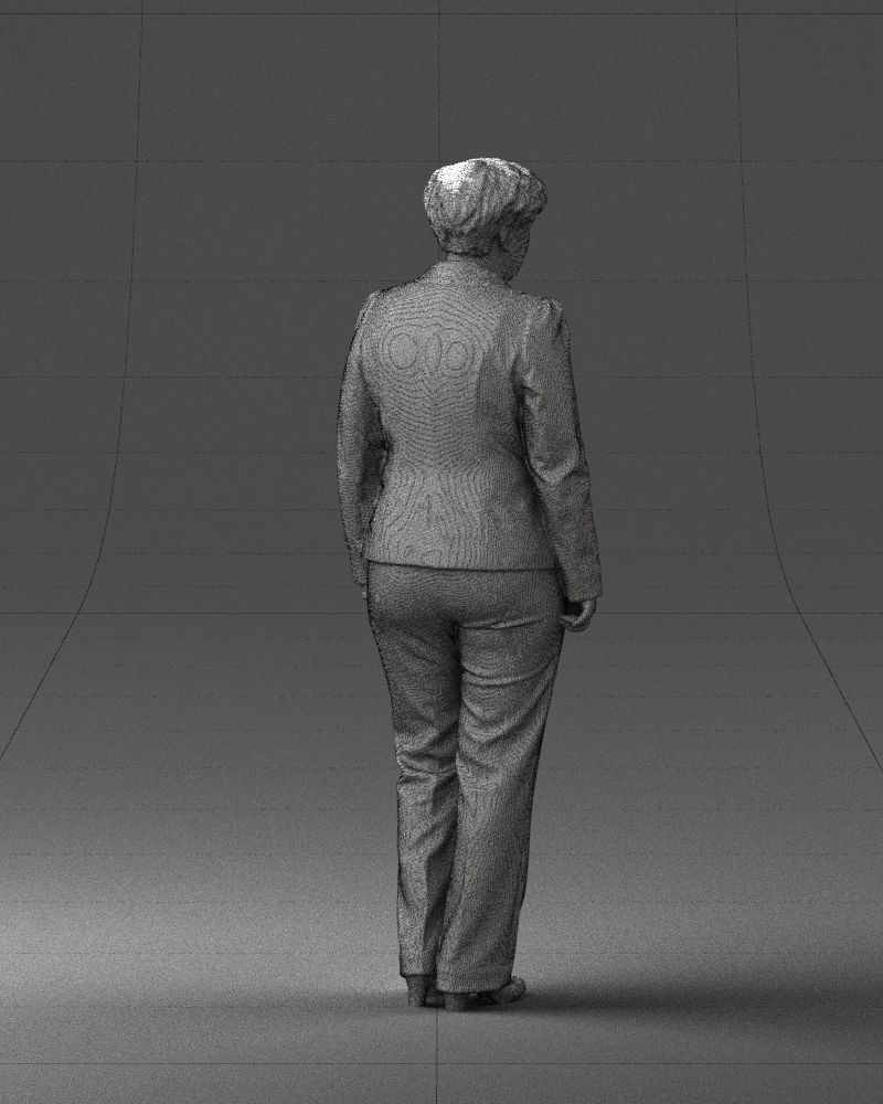 Lady pant suit 0499 3D model_23