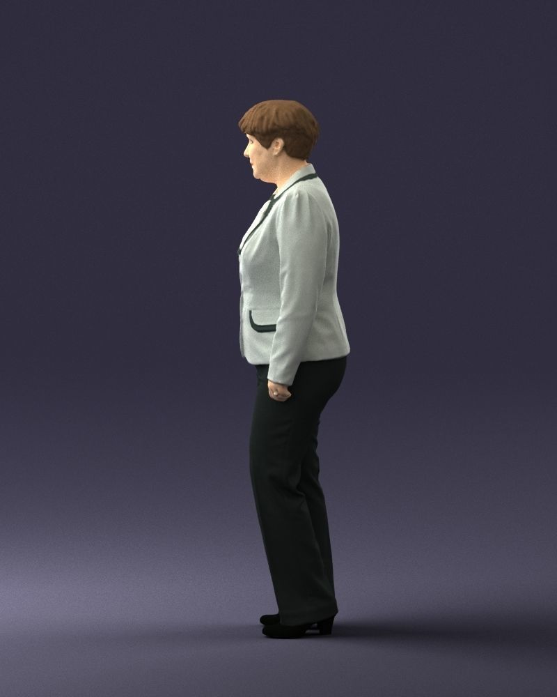 Lady pant suit 0499 3D model_9