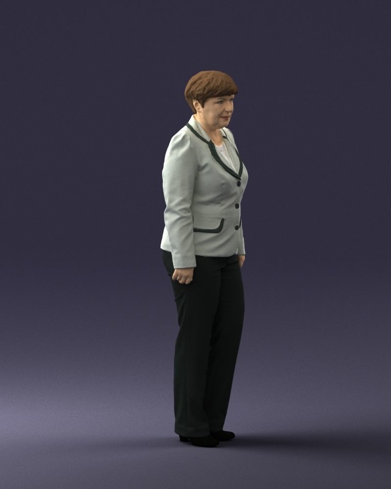 Lady pant suit 0499 3D model_30