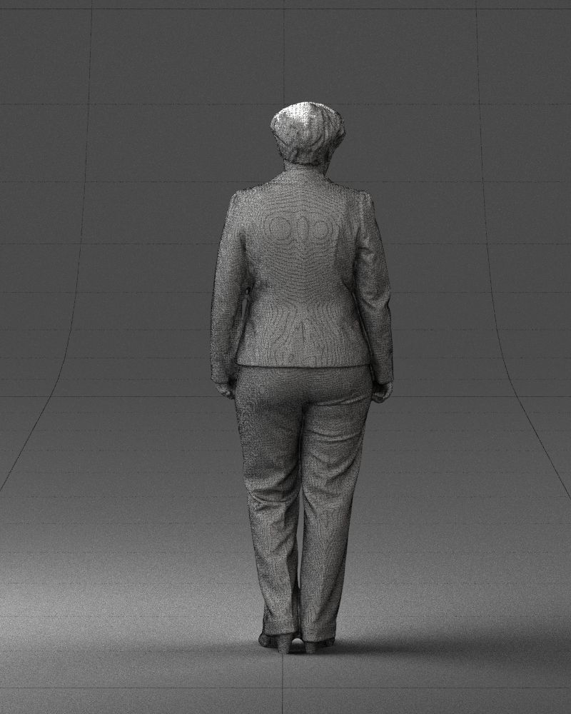 Lady pant suit 0499 3D model_20
