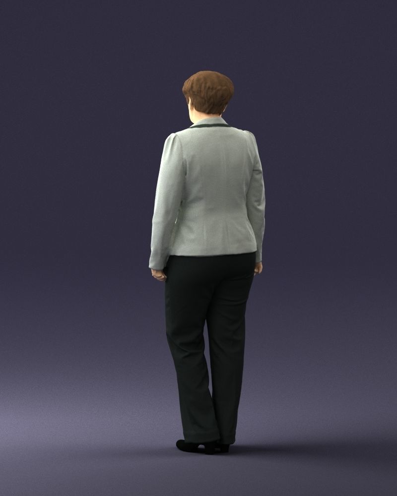 Lady pant suit 0499 3D model_15