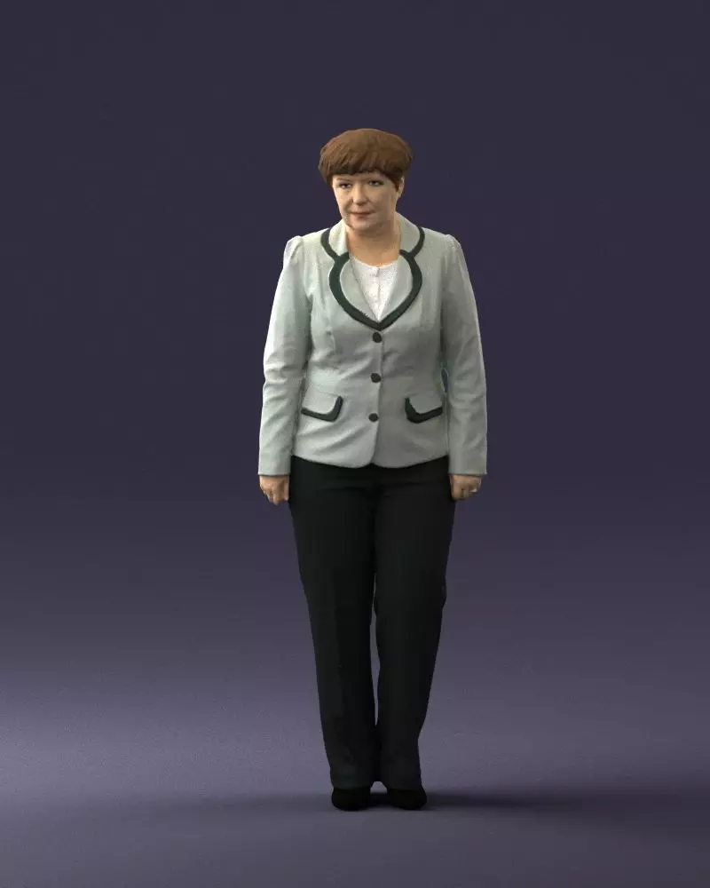 Lady pant suit 0499 3D model_0