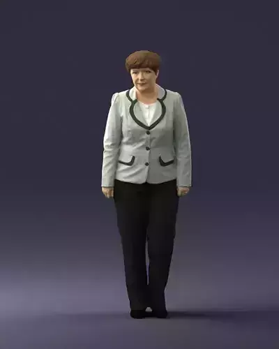 Lady pant suit 0499 3D model