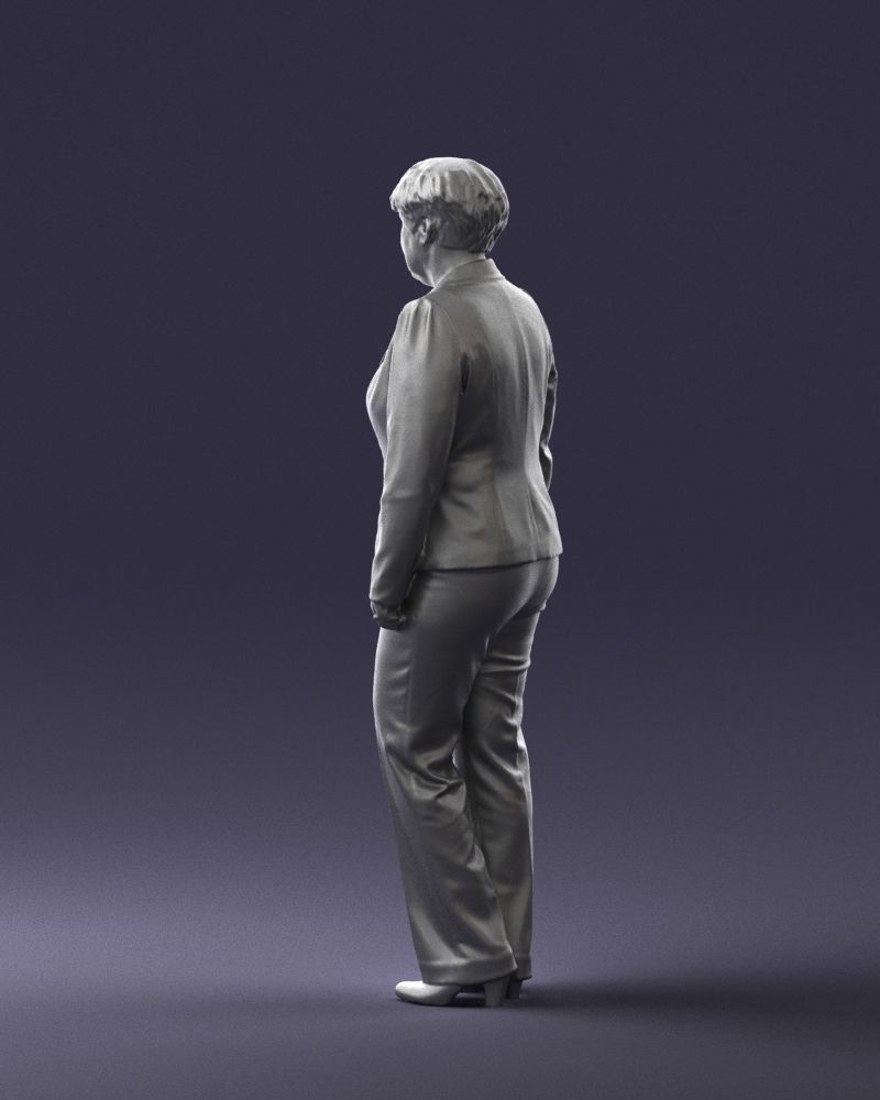 Lady pant suit 0499 3D model_13