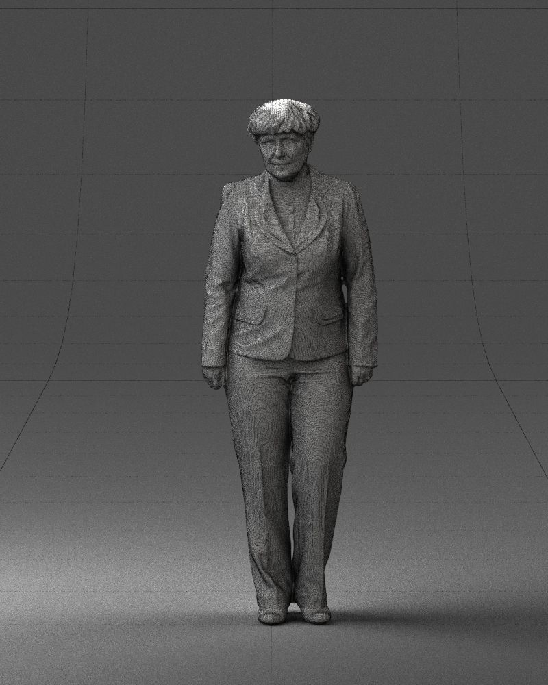 Lady pant suit 0499 3D model_38
