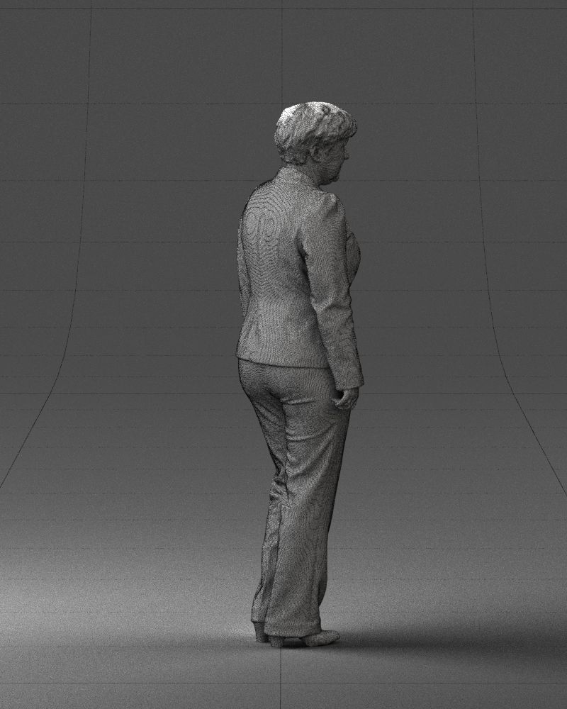 Lady pant suit 0499 3D model_26