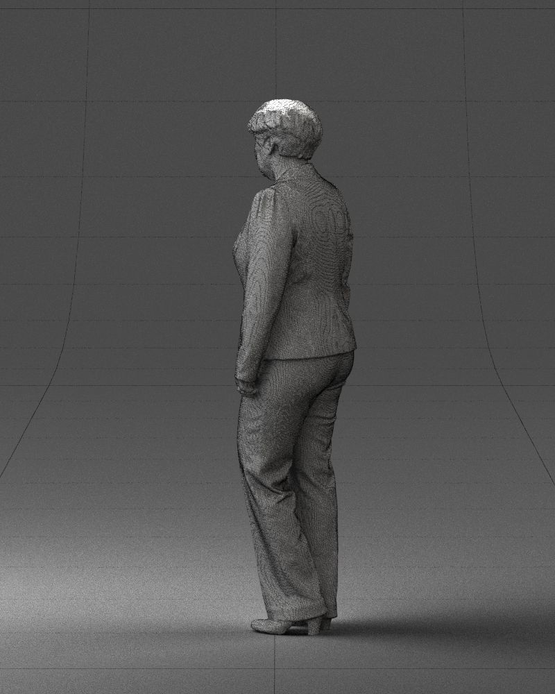 Lady pant suit 0499 3D model_14