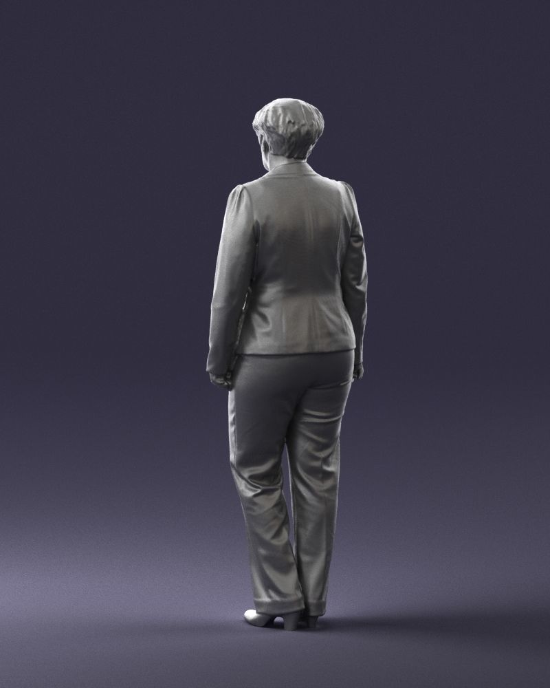 Lady pant suit 0499 3D model_16