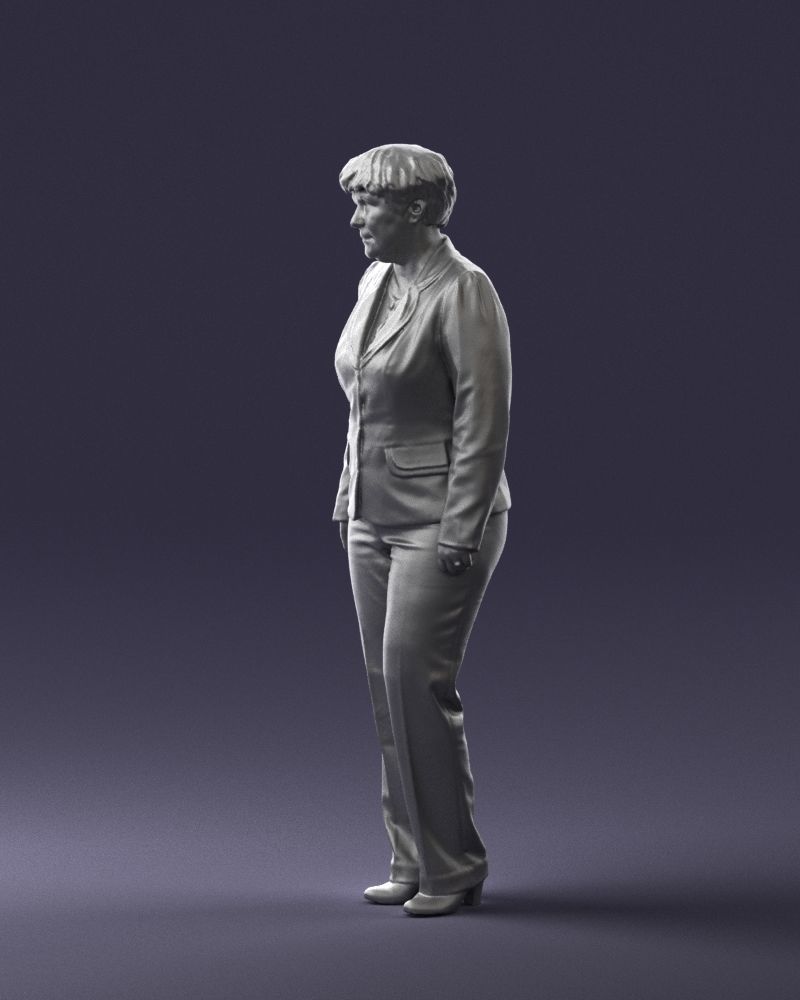 Lady pant suit 0499 3D model_7
