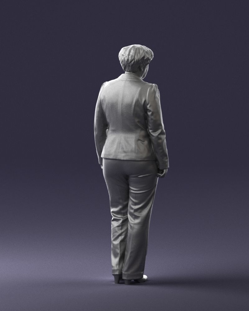 Lady pant suit 0499 3D model_22
