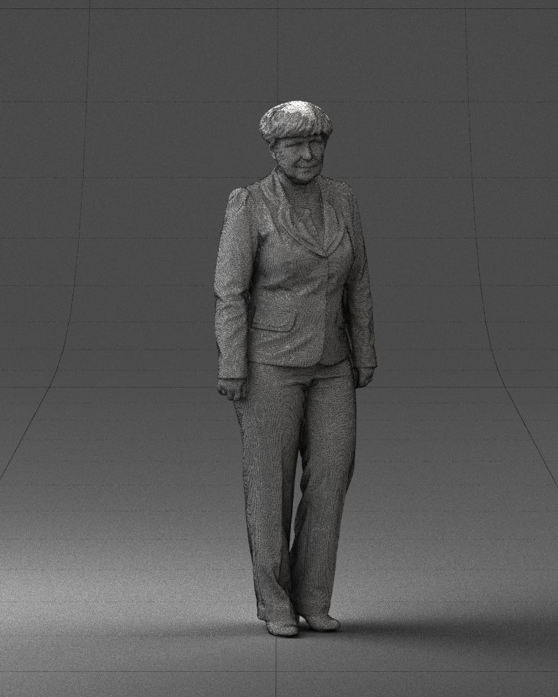 Lady pant suit 0499 3D model_35