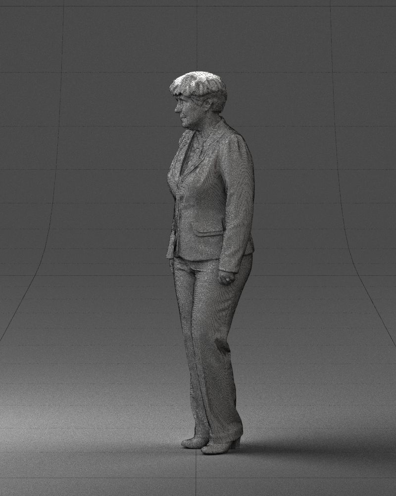 Lady pant suit 0499 3D model_8