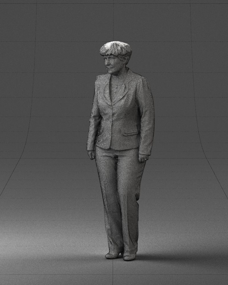 Lady pant suit 0499 3D model_5