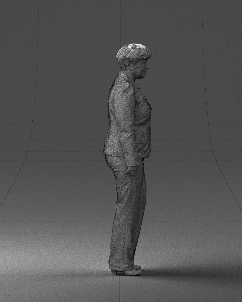 Lady pant suit 0499 3D model_29