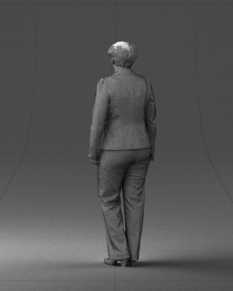 Lady pant suit 0499 3D model_17