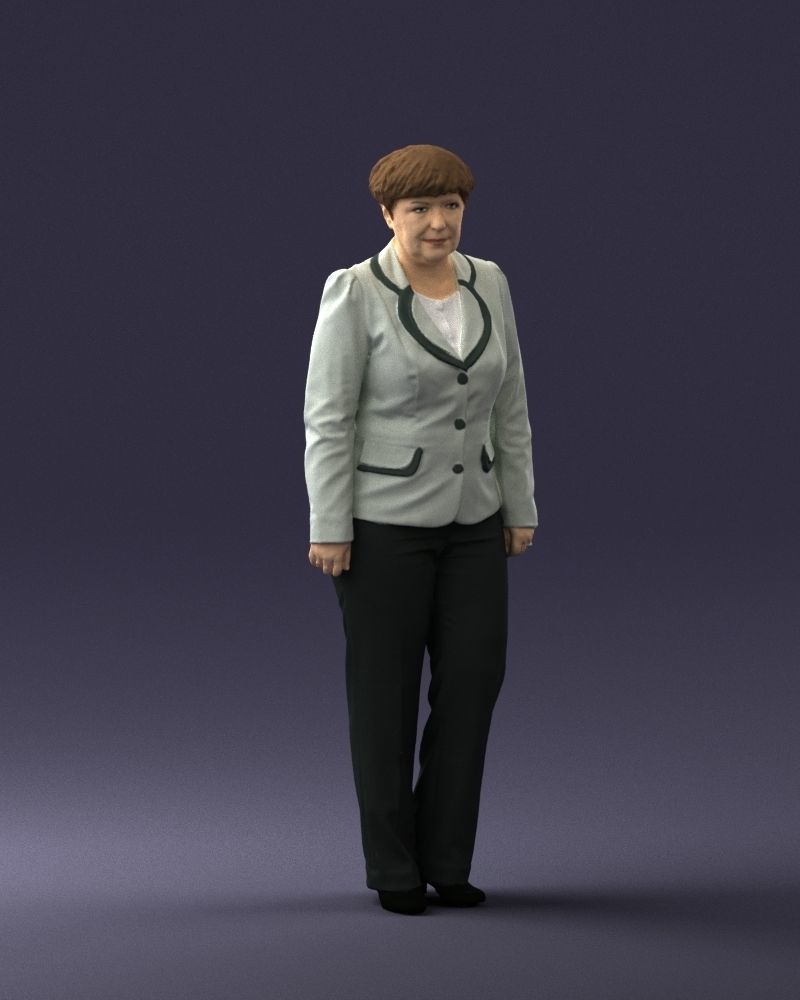 Lady pant suit 0499 3D model_33