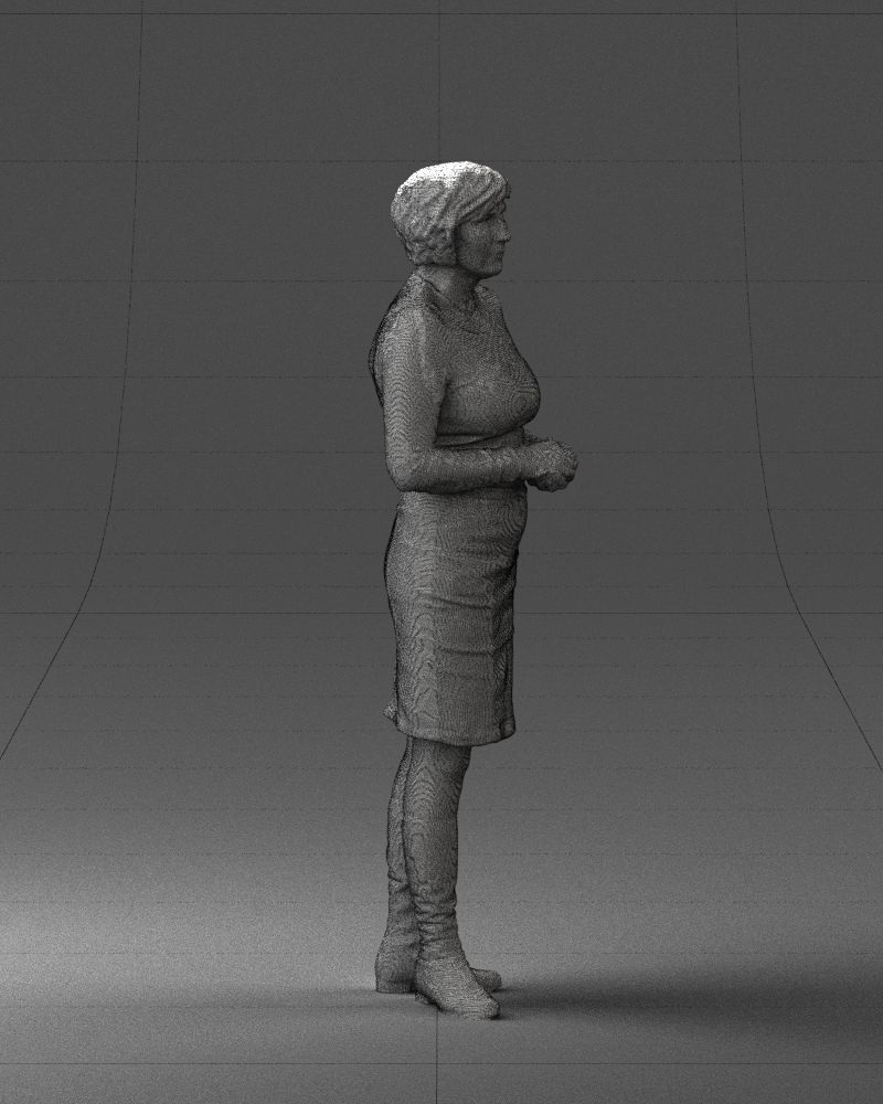 Girl tunic and boots 0508 3D model_32