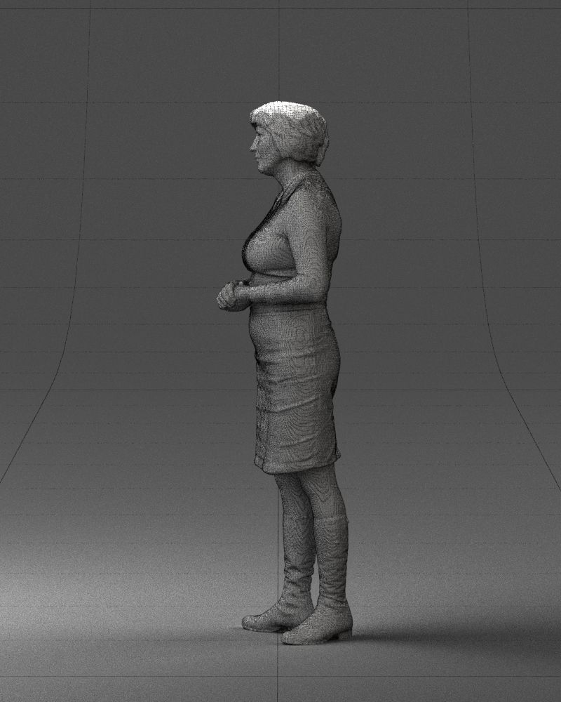 Girl tunic and boots 0508 3D model_11