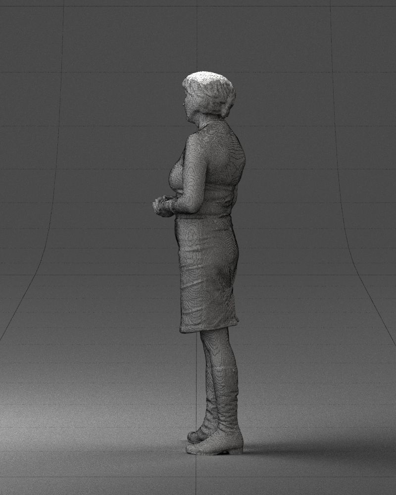 Girl tunic and boots 0508 3D model_14