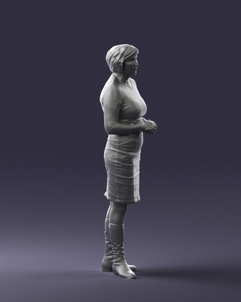 Girl tunic and boots 0508 3D model_31