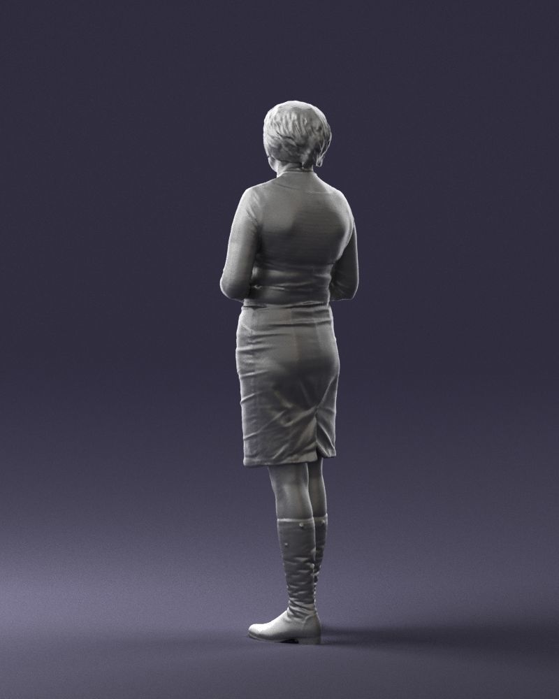 Girl tunic and boots 0508 3D model_16