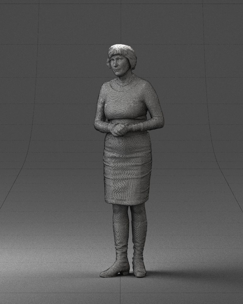 Girl tunic and boots 0508 3D model_5