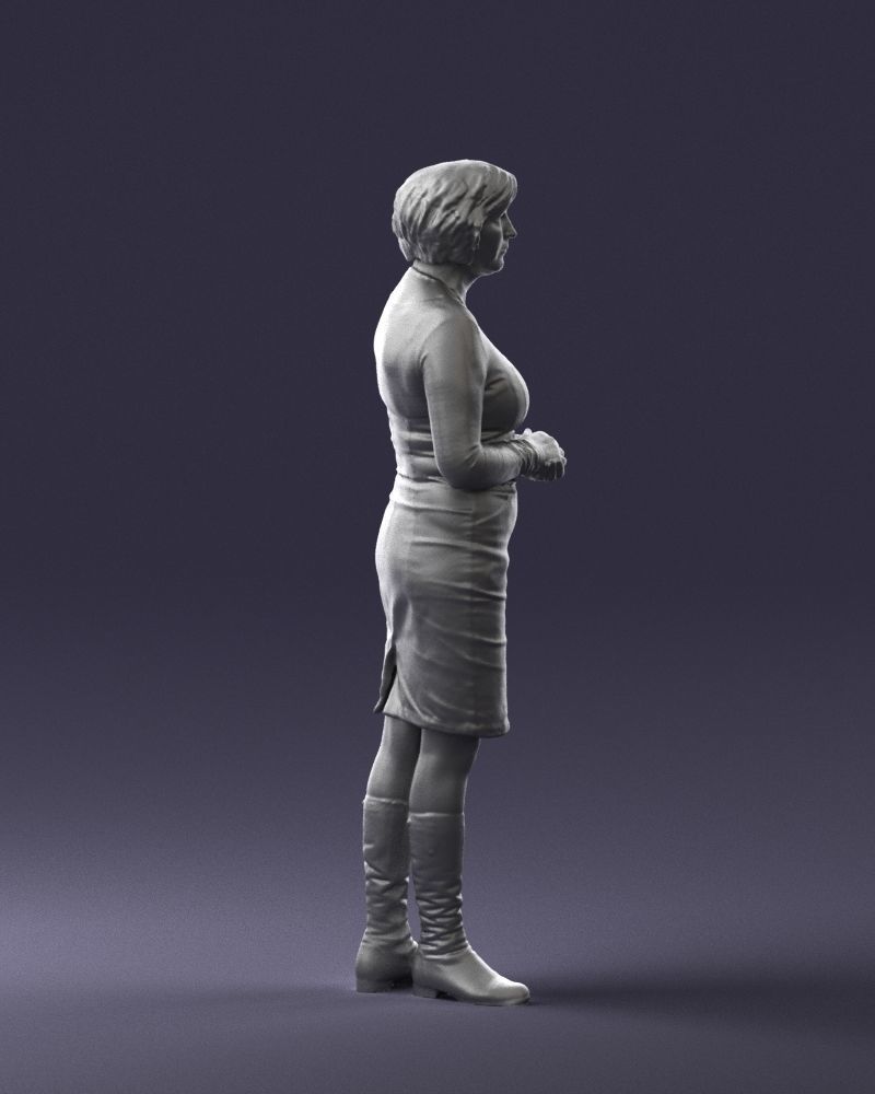 Girl tunic and boots 0508 3D model_28