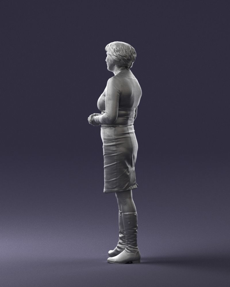 Girl tunic and boots 0508 3D model_13