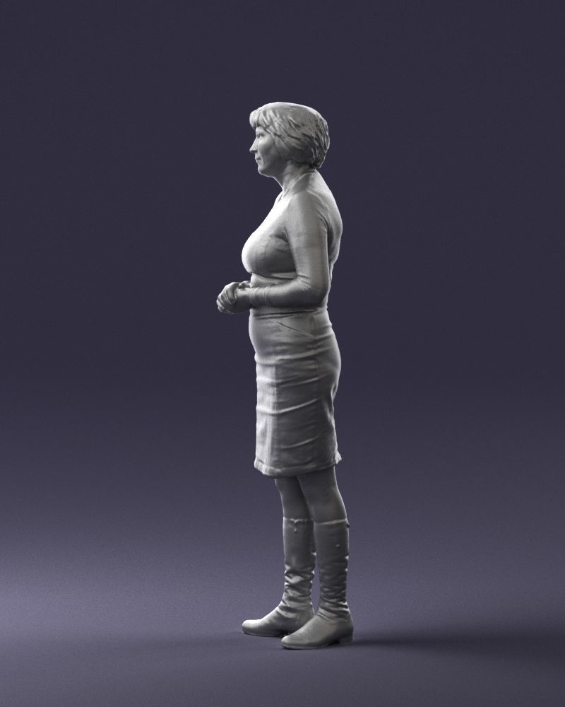 Girl tunic and boots 0508 3D model_10