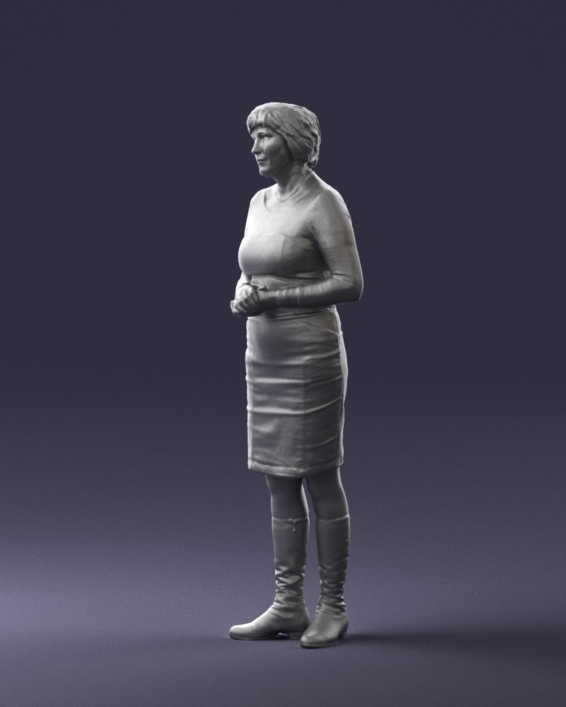 Girl tunic and boots 0508 3D model_7