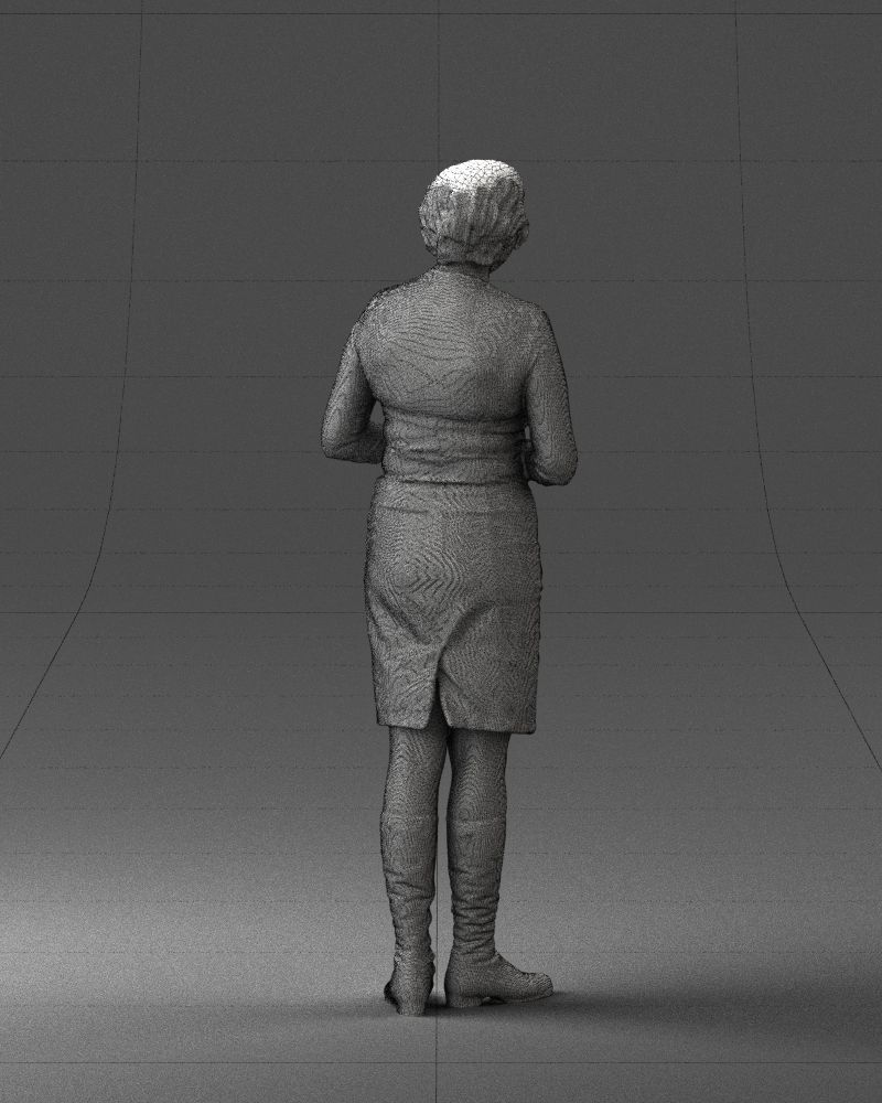 Girl tunic and boots 0508 3D model_23