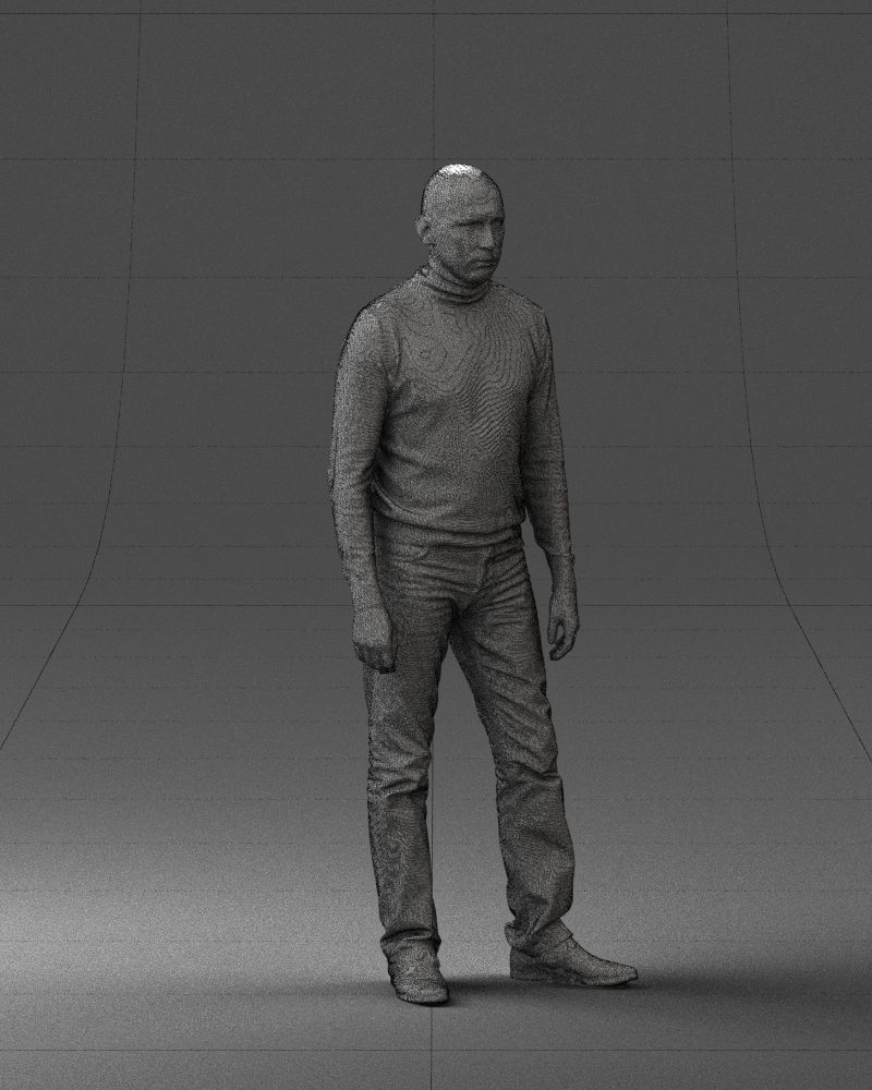 Guy the coffee turtleneck 0514 3D Print Ready 3D print model_35