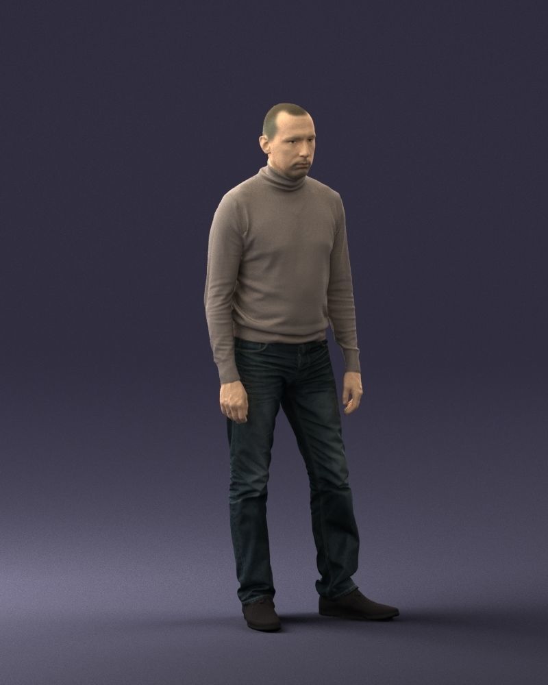 Guy the coffee turtleneck 0514 3D Print Ready 3D print model_33