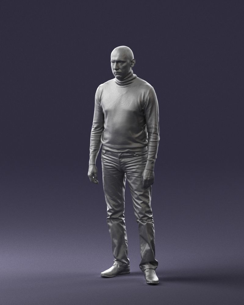 Guy the coffee turtleneck 0514 3D Print Ready 3D print model_4