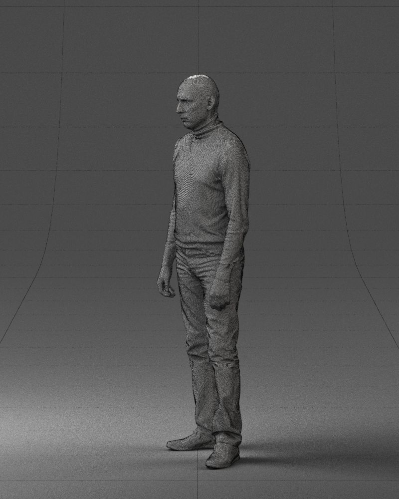 Guy the coffee turtleneck 0514 3D Print Ready 3D print model_8