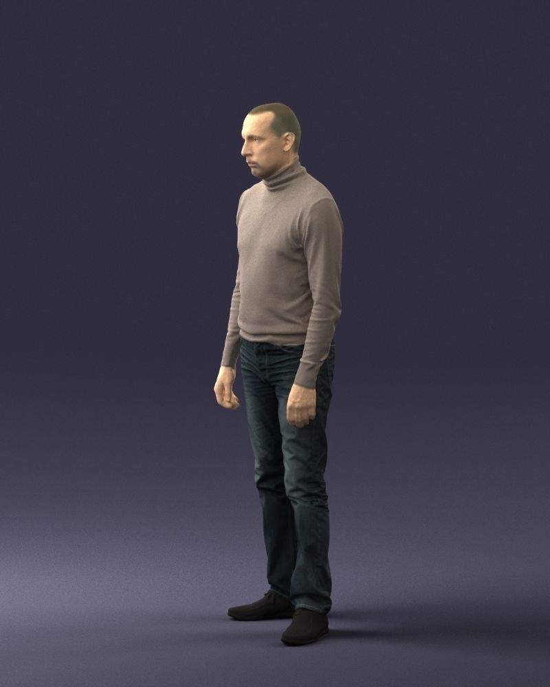 Guy the coffee turtleneck 0514 3D Print Ready 3D print model_6