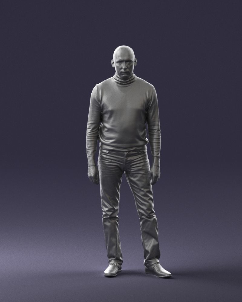Guy the coffee turtleneck 0514 3D Print Ready 3D print model_37