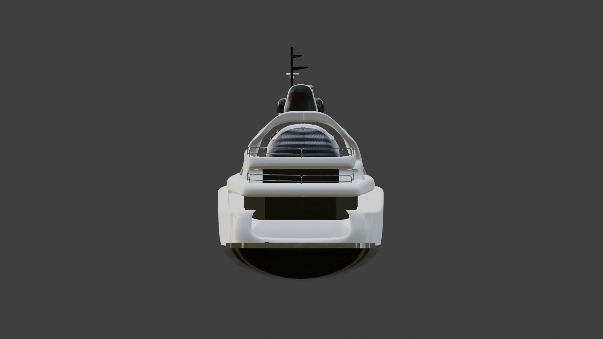 Motor Yacht Jasmine Low-poly 3D model_3