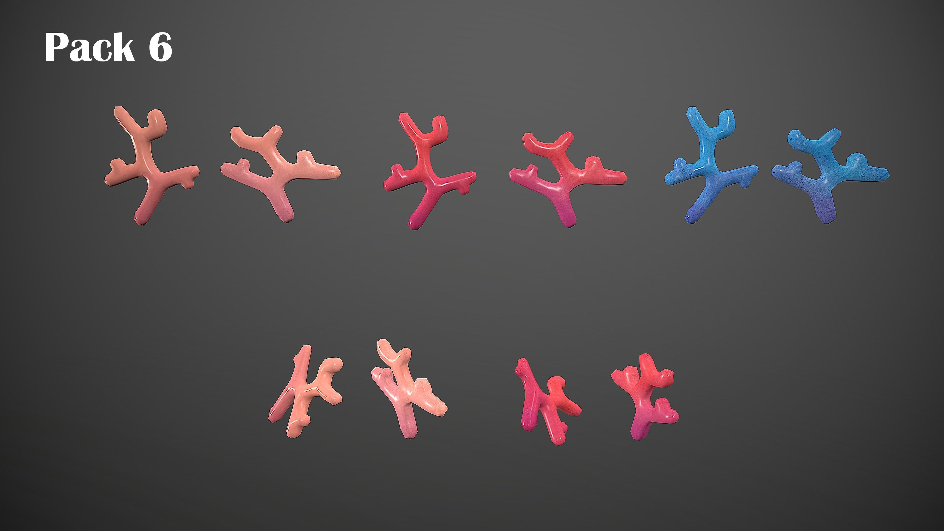 BEACH PACK - CARTOON STYLIZED Low-poly 3D model_47