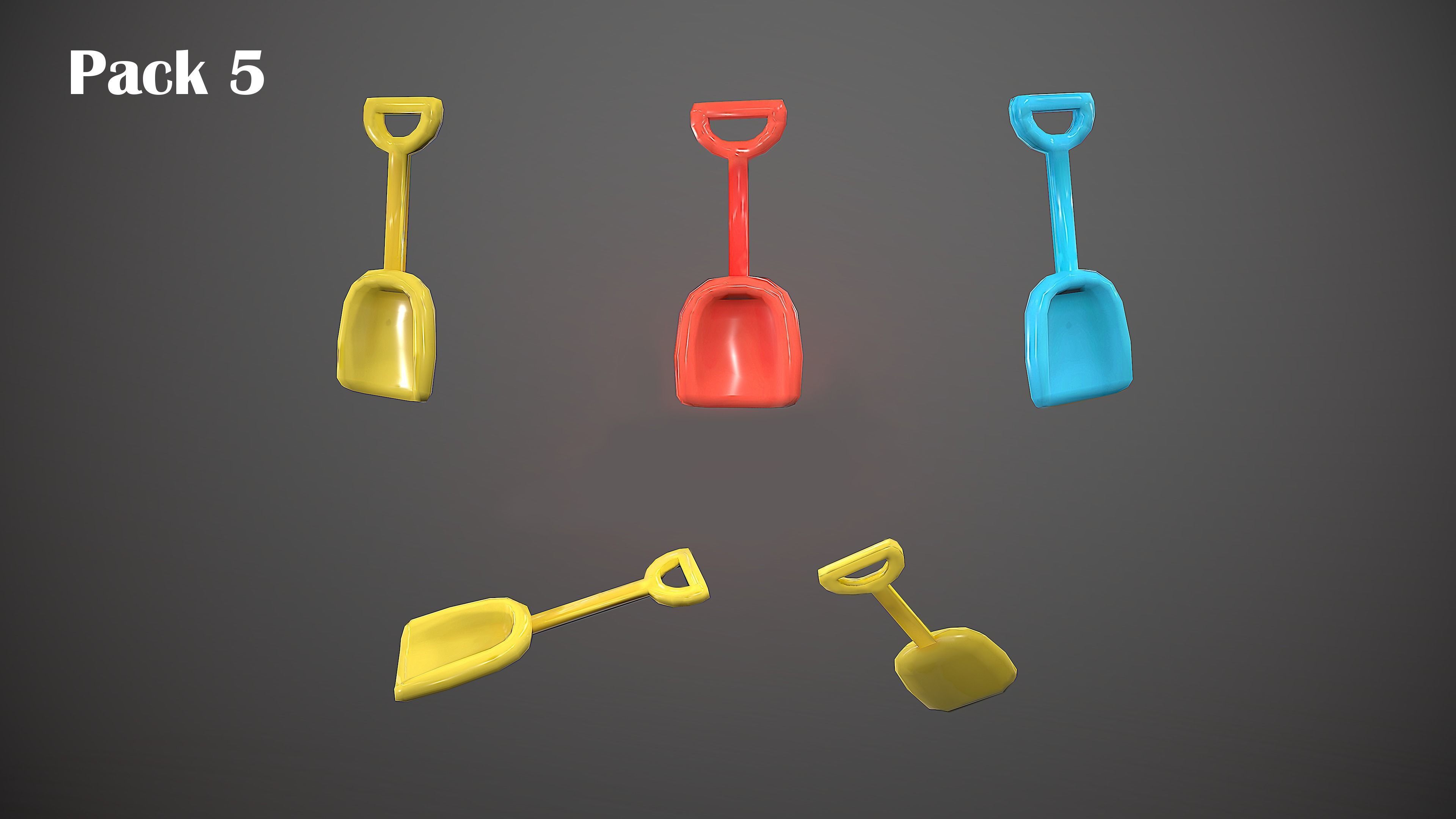 BEACH PACK - CARTOON STYLIZED Low-poly 3D model_40