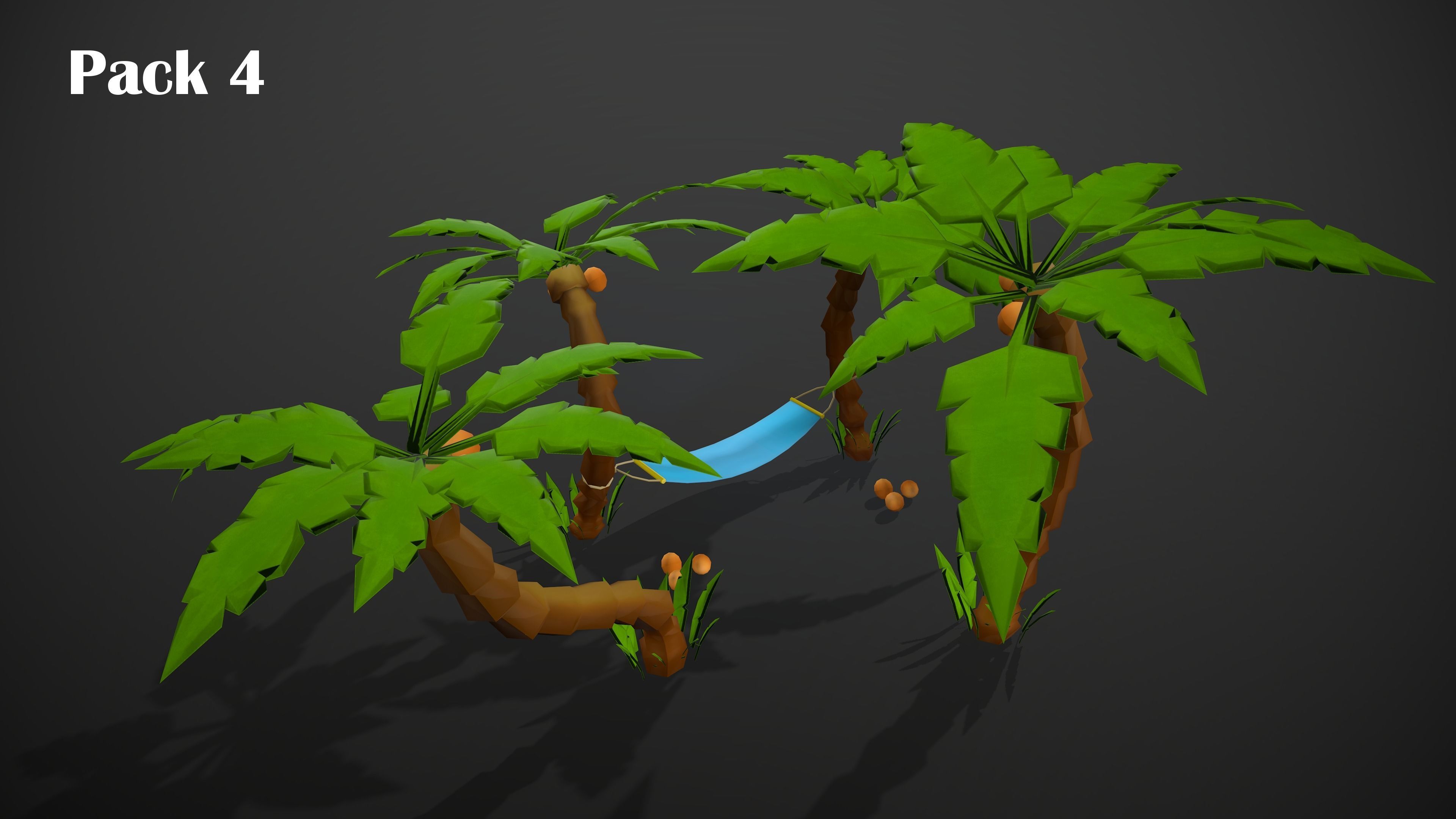 BEACH PACK - CARTOON STYLIZED Low-poly 3D model_32