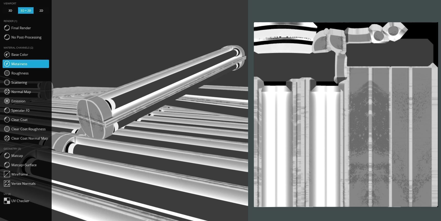 Fluorescent Neon Lamp - Wall-Lamp 3 - Low-Poly Version Low-poly 3D model_9