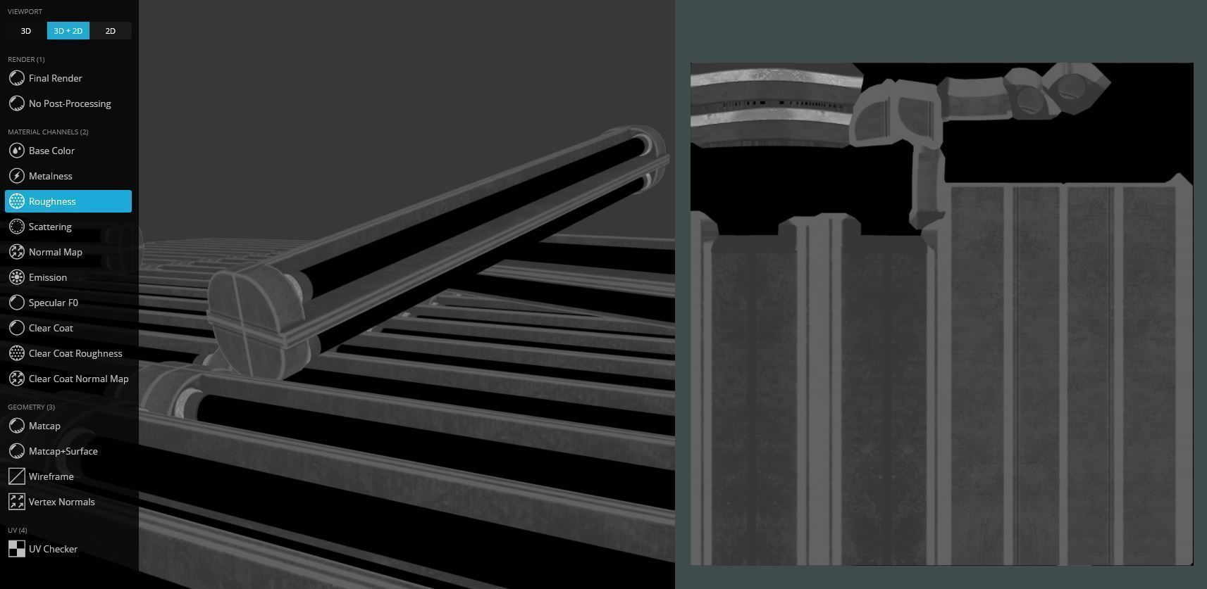 Fluorescent Neon Lamp - Wall-Lamp 3 - Low-Poly Version Low-poly 3D model_12