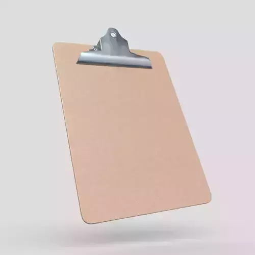 Clipboard Low-poly 3D model