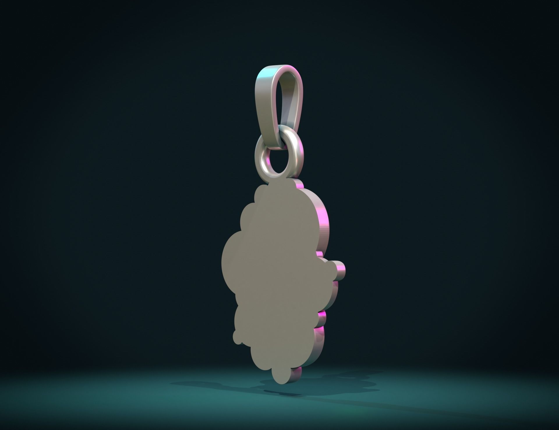 Pigeon Pendant 3D print model_5