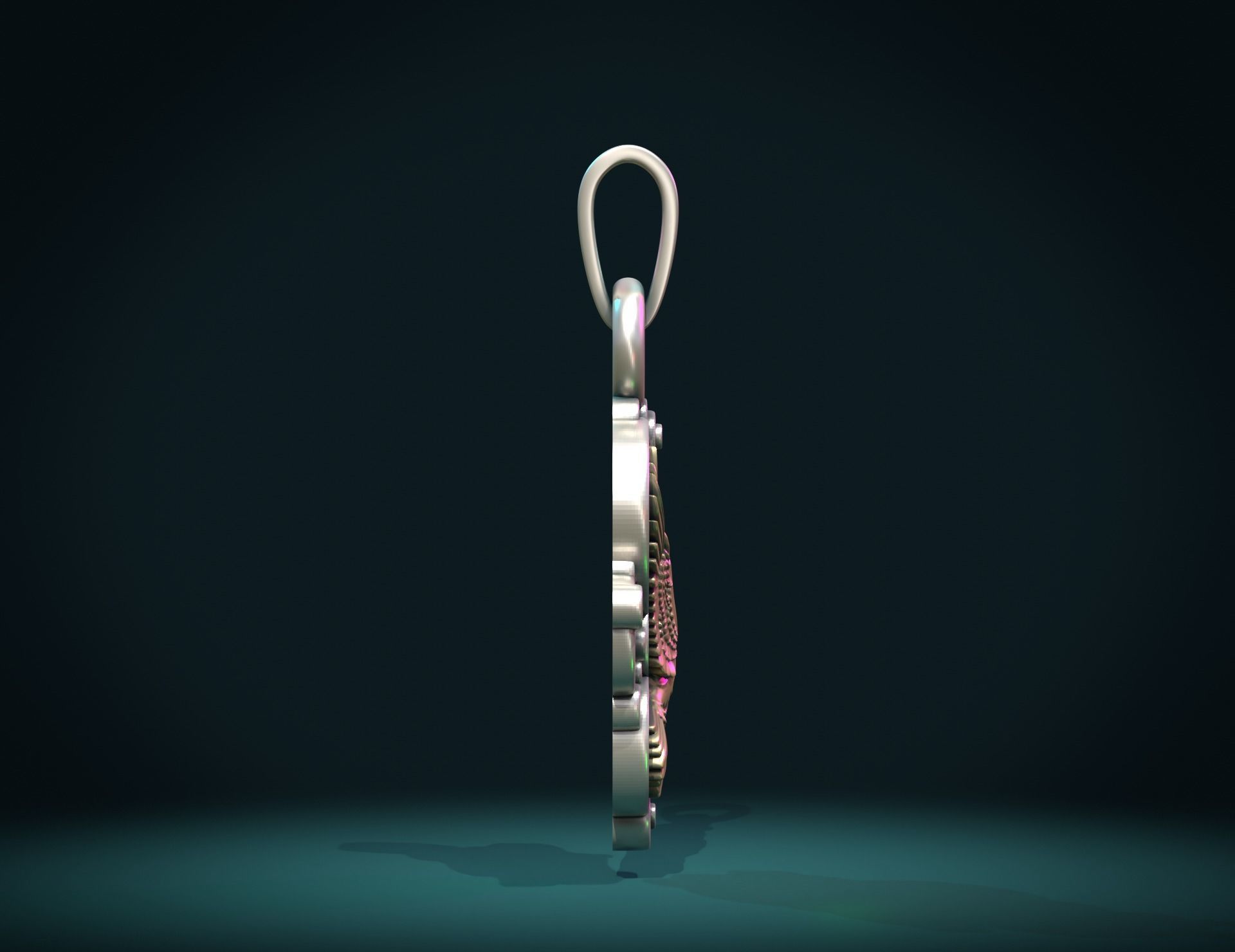 Pigeon Pendant 3D print model_4