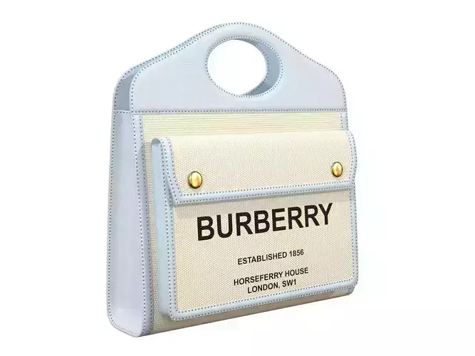 Burberry Pocket Bag Ligth Blue