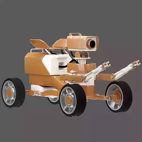 Robot toy with rig 3D model