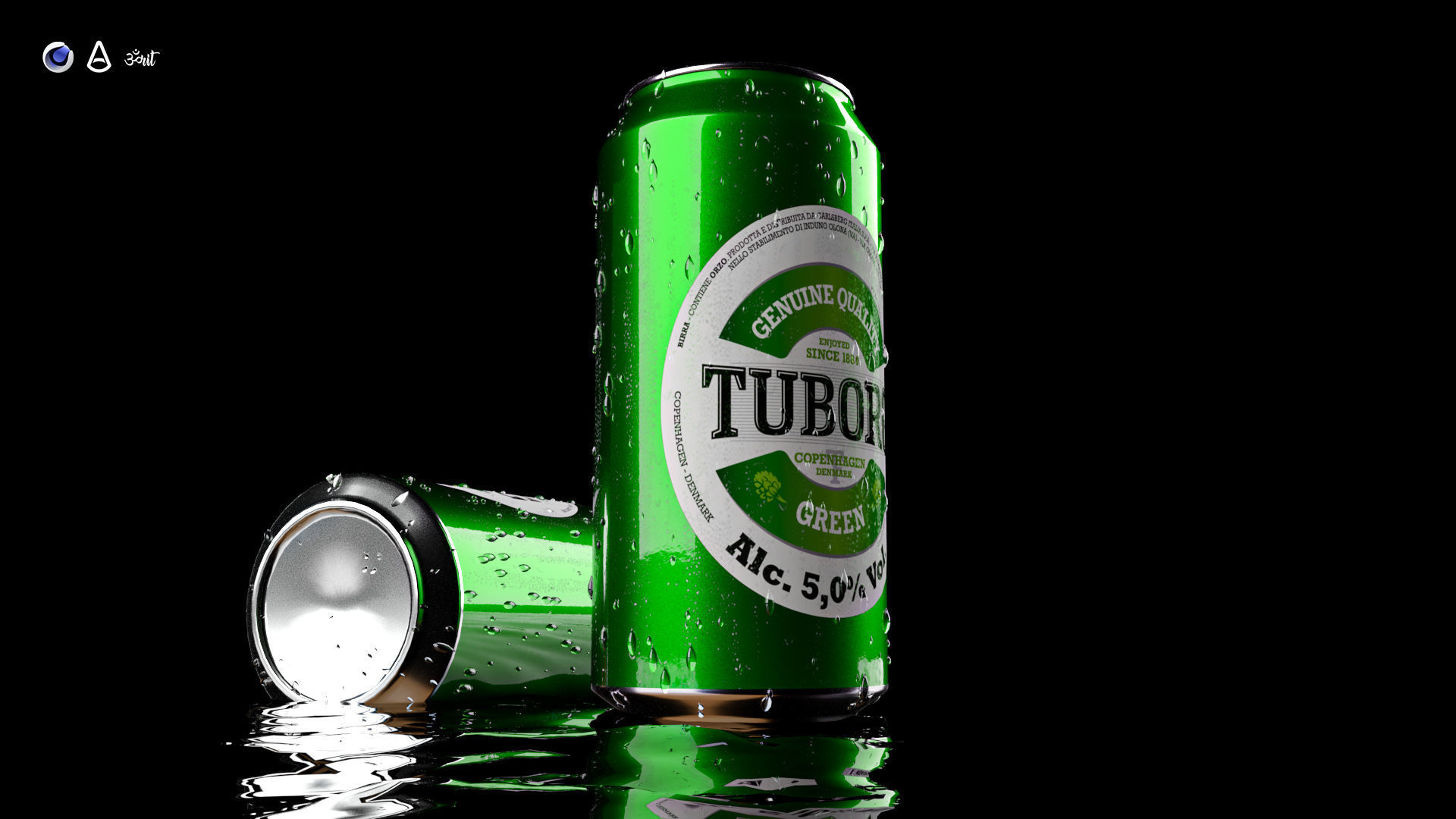 Beer Can 3D Model Low-poly 3D model_2